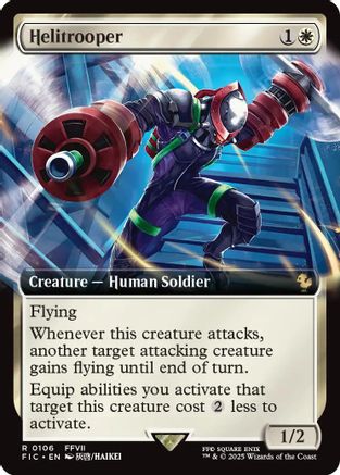 Helitrooper (Extended Art) (106) Foil - Commander: FINAL FANTASY