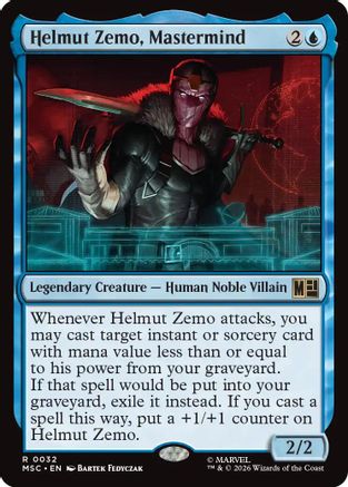Helmut Zemo, Mastermind (032) Surge Foil - Commander: Marvel Super Heroes