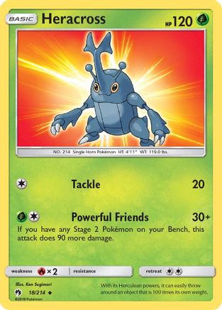 Heracross (18) Reverse Holofoil - Lost Thunder
