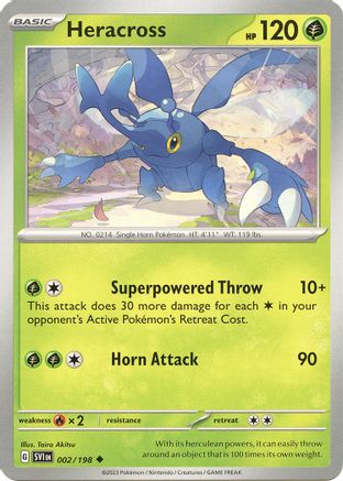 Heracross (2) Reverse Holofoil - Scarlet & Violet
