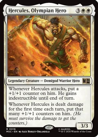 Hercules, Olympian Hero (016) - Commander: Marvel Super Heroes