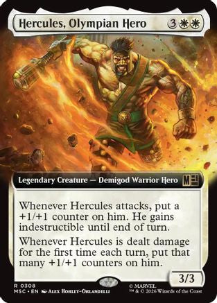 Hercules, Olympian Hero (Extended Art) (308) - Commander: Marvel Super Heroes
