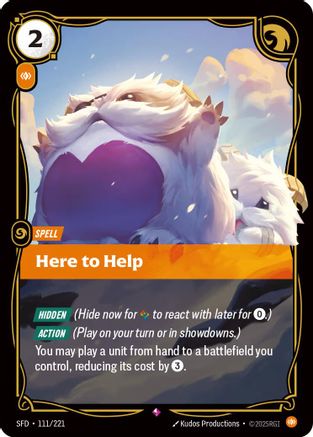 Here to Help (111) Foil - Spiritforged