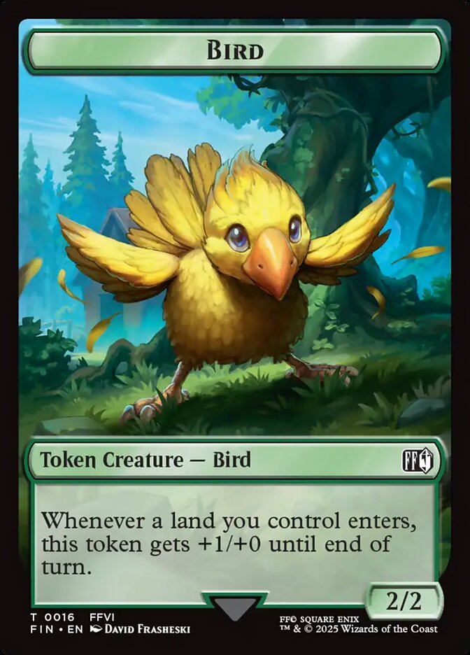 Hero // Bird Double-Sided Token (7 // 16) - FINAL FANTASY