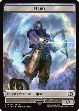 Hero // Bird Double-Sided Token (8 // 17) Foil - FINAL FANTASY