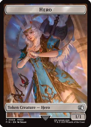 Hero // Bird Double-Sided Token (9 // 17) - FINAL FANTASY