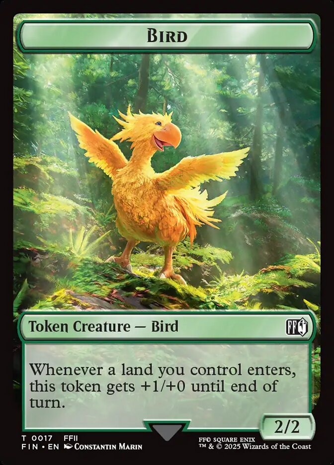 Hero // Bird Double-Sided Token (9 // 17) Foil - FINAL FANTASY