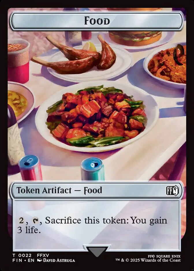 Hero // Food Double-Sided Token (5 // 22) Foil - FINAL FANTASY
