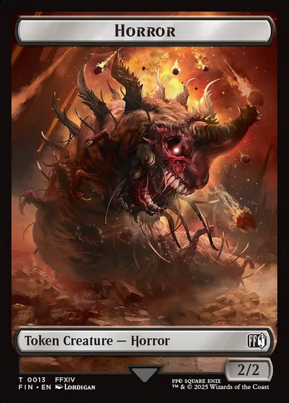 Hero // Horror Double-Sided Token (6 // 13) Foil - FINAL FANTASY