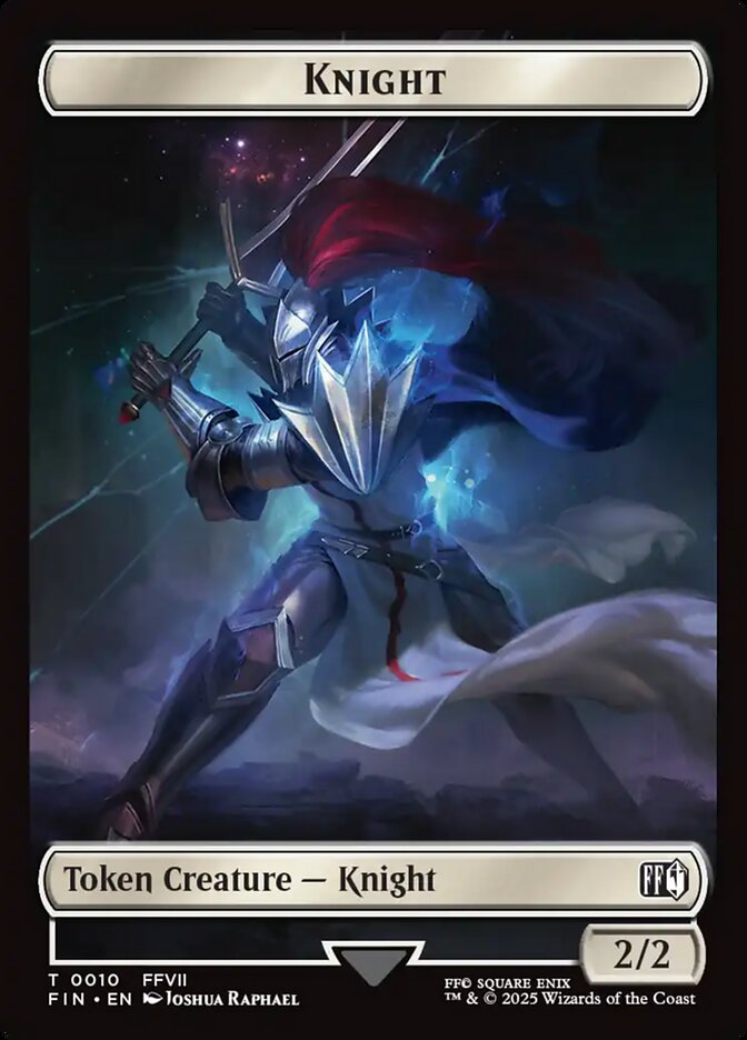 Hero // Knight Double-Sided Token (2 // 10) Foil - FINAL FANTASY