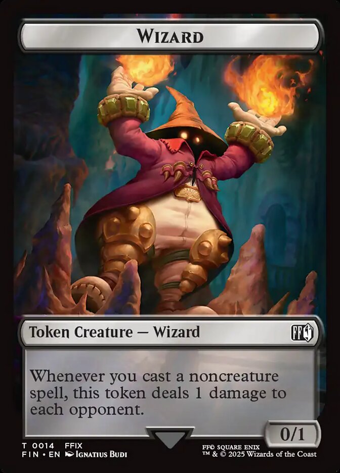 Hero // Wizard Double-Sided Token (2 // 14) - FINAL FANTASY