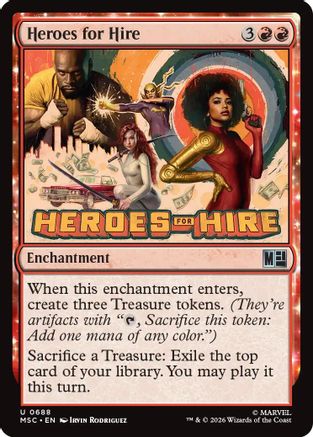Heroes for Hire (688) Foil - Commander: Marvel Super Heroes