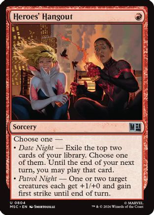 Heroes' Hangout (804) Foil - Commander: Marvel Super Heroes
