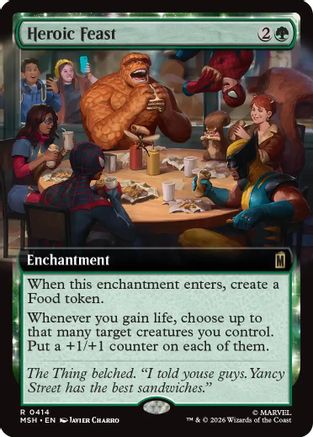 Heroic Feast (Extended Art) (414) Foil - Marvel Super Heroes