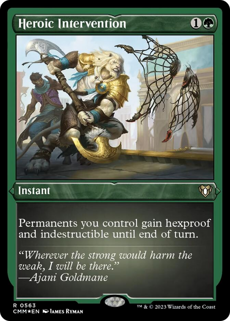 Heroic Intervention (563) Etched Foil - Commander Masters