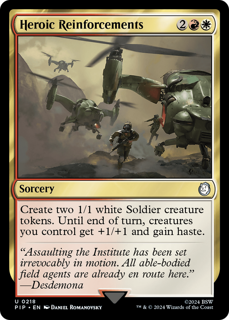 Heroic Reinforcements (218) Foil - Fallout