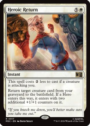 Heroic Return (017) Surge Foil - Commander: Marvel Super Heroes