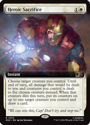 Heroic Sacrifice (Extended Art) (310) - Commander: Marvel Super Heroes