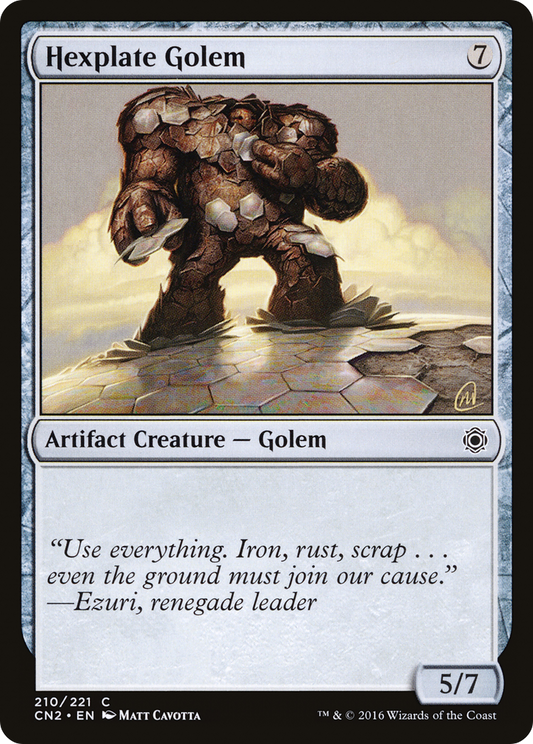 Hexplate Golem (210) Foil - Conspiracy: Take the Crown