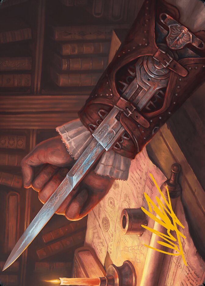 Hidden Blade (009s) Gold-Stamped - Art Series: Assassin's Creed