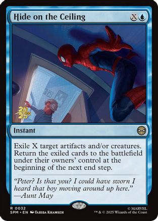 Hide on the Ceiling (Prerelease) (032) Foil - Marvel's Spider-Man