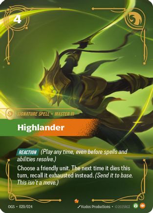 Highlander (020) - Origins: Proving Grounds