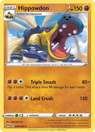 Hippowdon (94) - Darkness Ablaze
