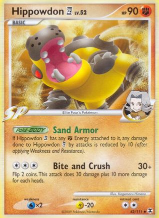 Hippowdon E4 (42) Reverse Holofoil - Rising Rivals