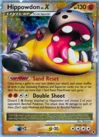 Hippowdon Lv.X (107) Holofoil - Rising Rivals