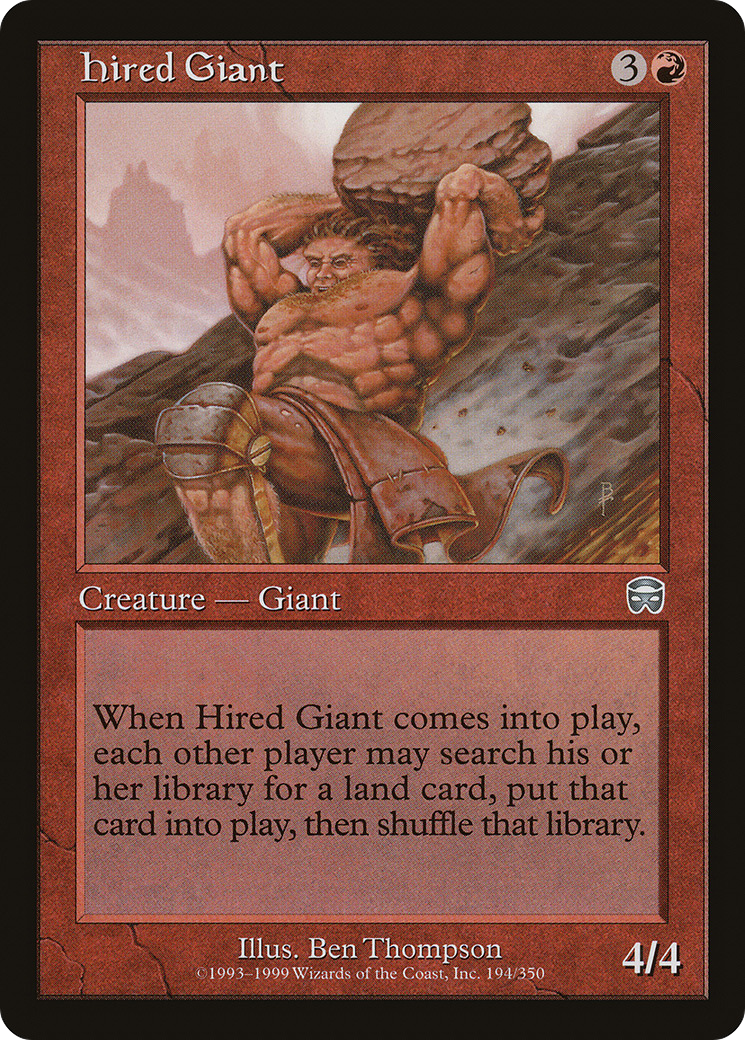 Hired Giant (194) Foil - Mercadian Masques
