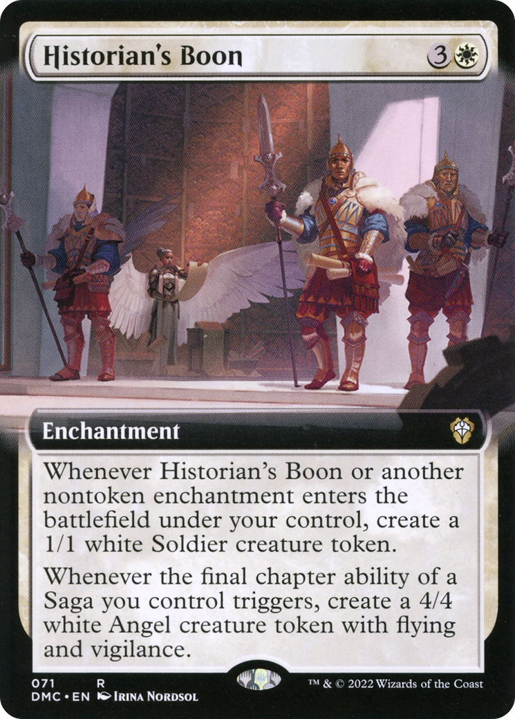 Historian's Boon (Extended Art) (071) Foil - Dominaria United Commander