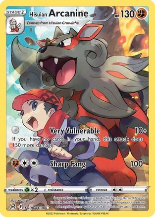 Hisuian Arcanine (TG08) Holofoil - Lost Origin