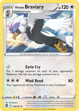 Hisuian Braviary (149) - Silver Tempest
