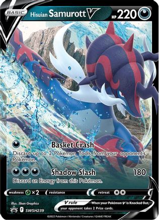 Hisuian Samurott V (SWSH239) Holofoil - Black Star Promos