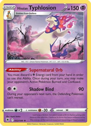 Hisuian Typhlosion (52) Holofoil - Astral Radiance