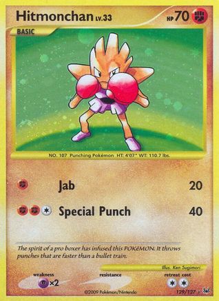 Hitmonchan (129) Holofoil - Platinum