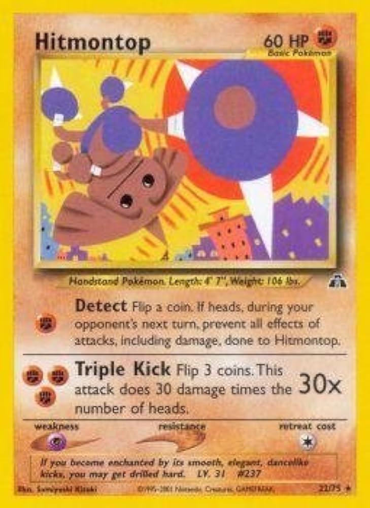 Hitmontop (22) (Unlimited) - Neo Discovery
