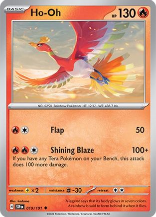Ho-Oh (19) Reverse Holofoil - Surging Sparks