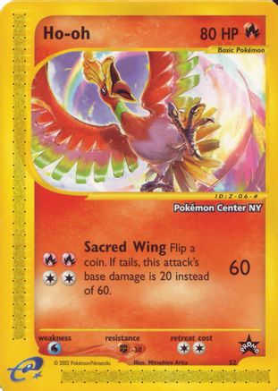 Ho-oh (Pokemon Center NY) (52) - Wizards of the Coast Promos