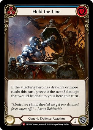 Hold the Line (DTD228) - Dusk till Dawn