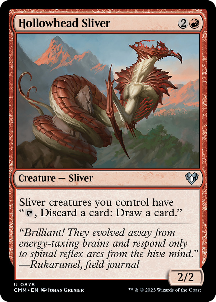 Hollowhead Sliver (878) - Commander Masters