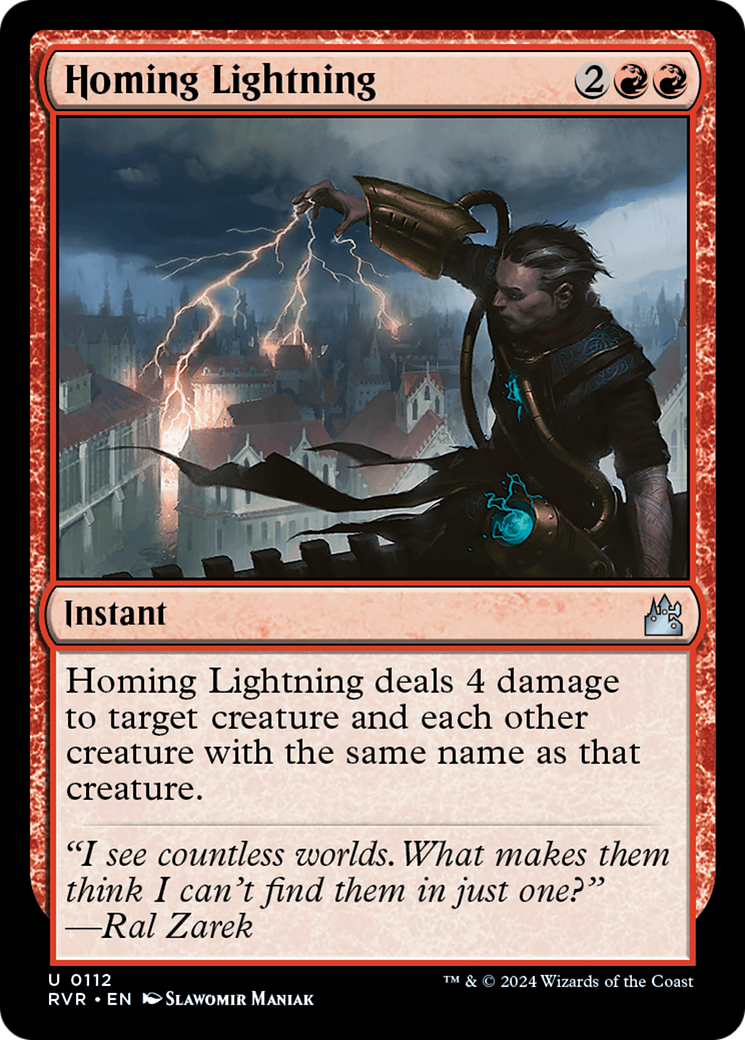 Homing Lightning (112) Foil - Ravnica Remastered