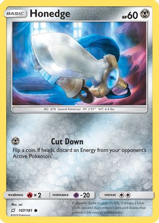 Honedge (107) Reverse Holofoil - Team Up