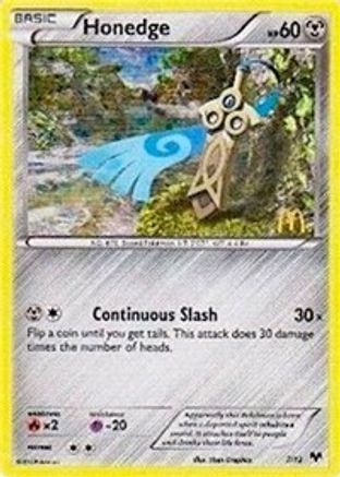 Honedge (7) Holofoil - McDonalds Promos 2014