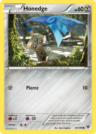 Honedge (83) Reverse Holofoil - XY Base Set