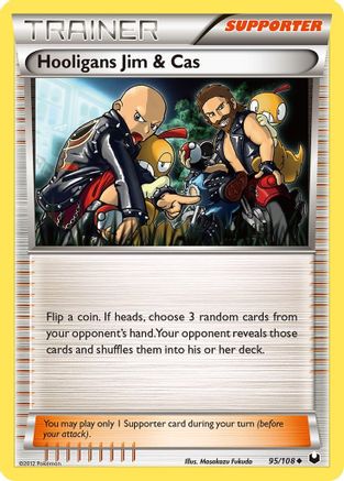 Hooligans Jim & Cas (95) Reverse Holofoil - Dark Explorers