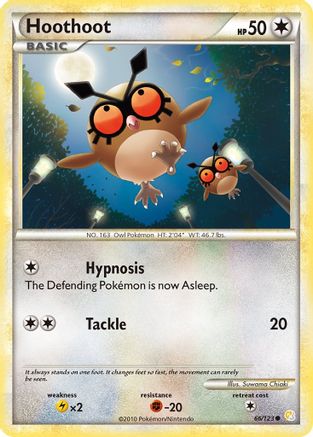 Hoothoot (66) Reverse Holofoil - HeartGold & SoulSilver