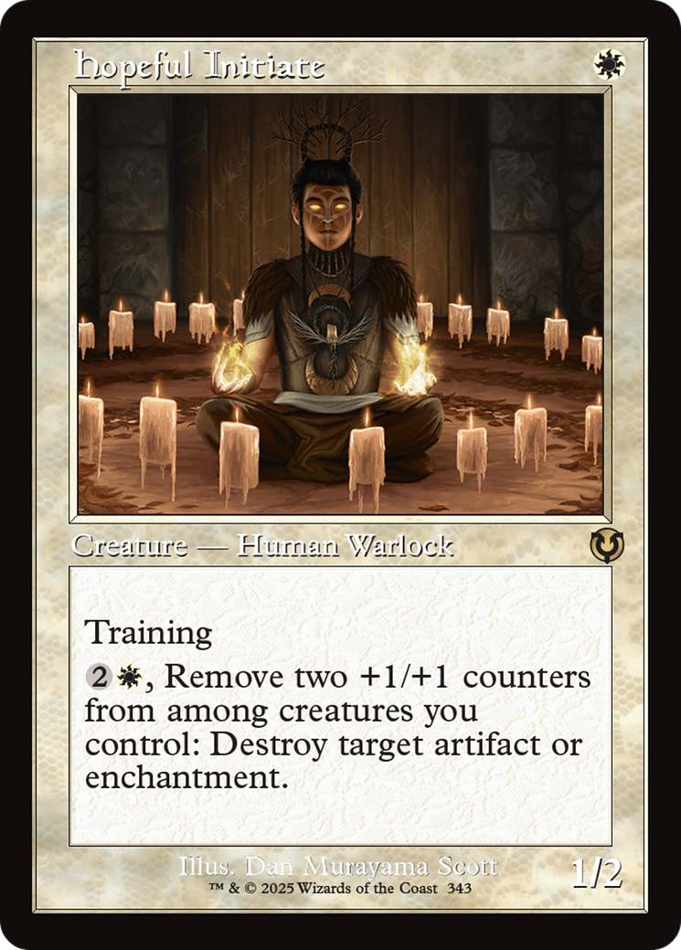 Hopeful Initiate (Retro) (343) Foil - Innistrad Remastered