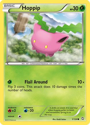 Hoppip (1) Reverse Holofoil - Dragons Exalted