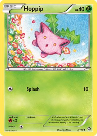 Hoppip (3) Reverse Holofoil - Steam Siege